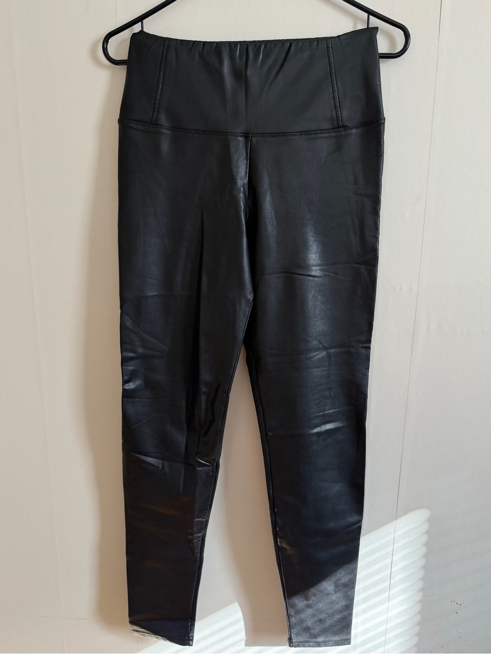 AllSaints London Faux Leather Leggings in Black